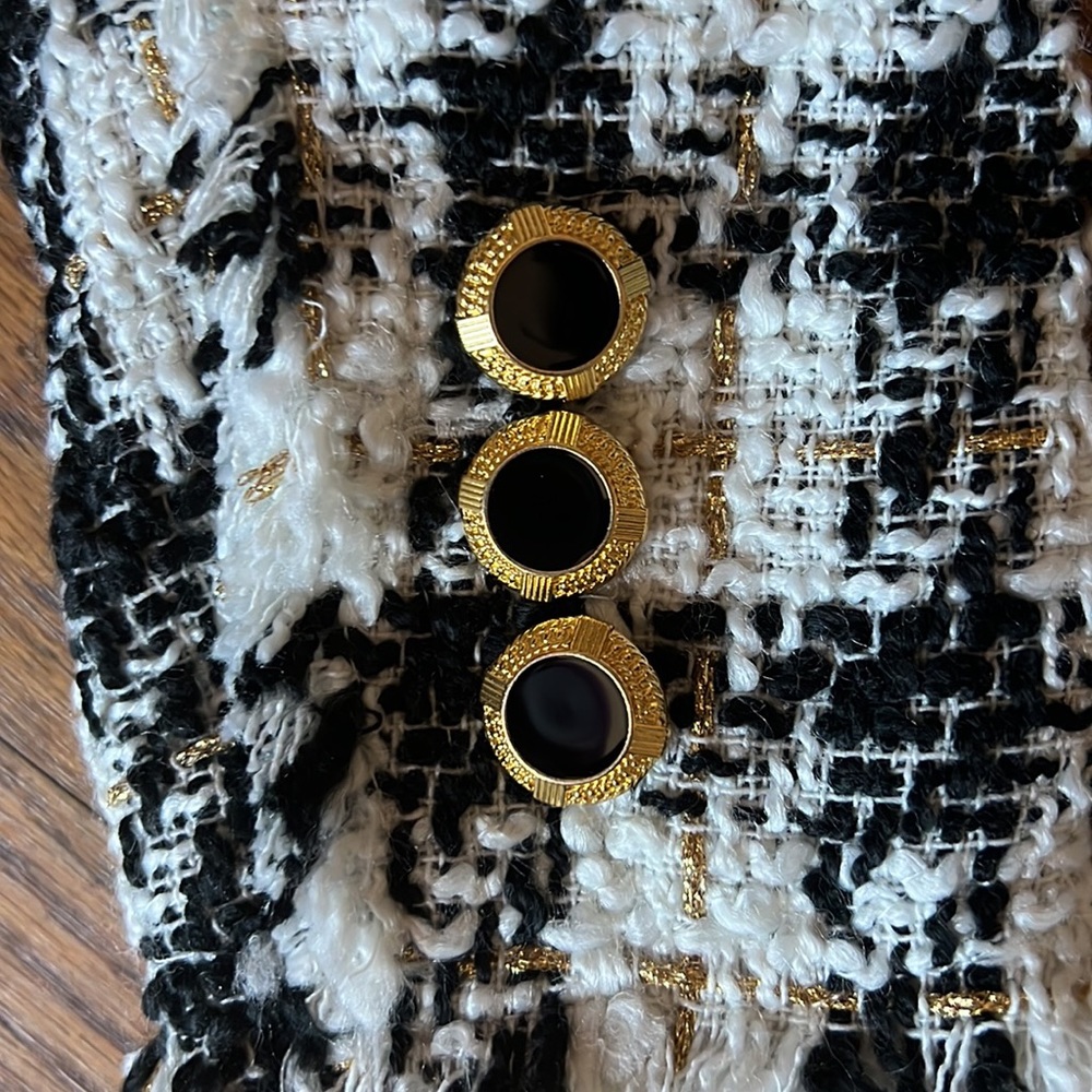 House of Harlow 1960 Black Tweed - Picture 2 of 3